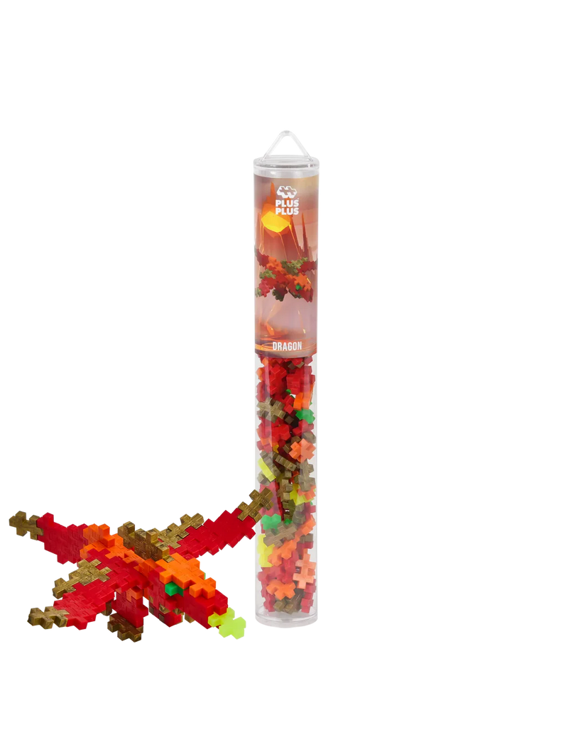 Puzzelkoker plusplus eenhoorns en draken 100 stukjes