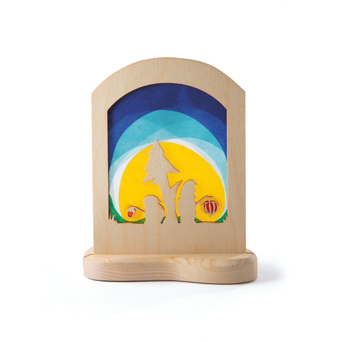 Silhouet Dwerg met lantaarn voor in transparanthouder