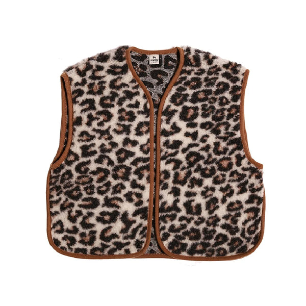 Vest Camino leopard white Junior