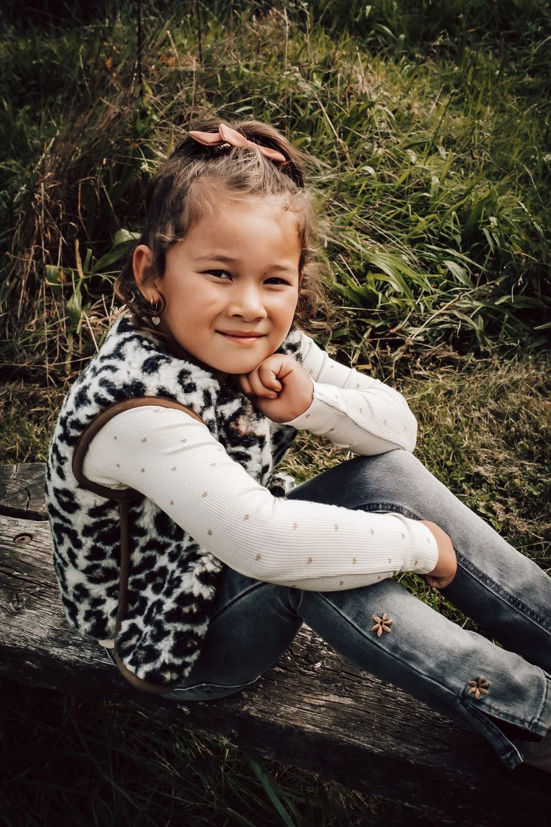 Vest Camino leopard white Junior