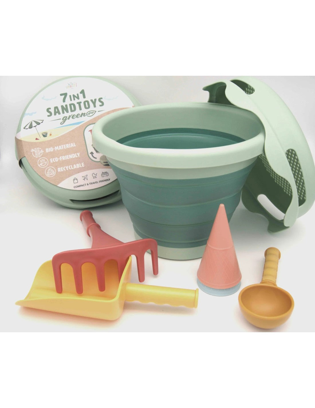 7 in 1 ECO Strandset - Groen