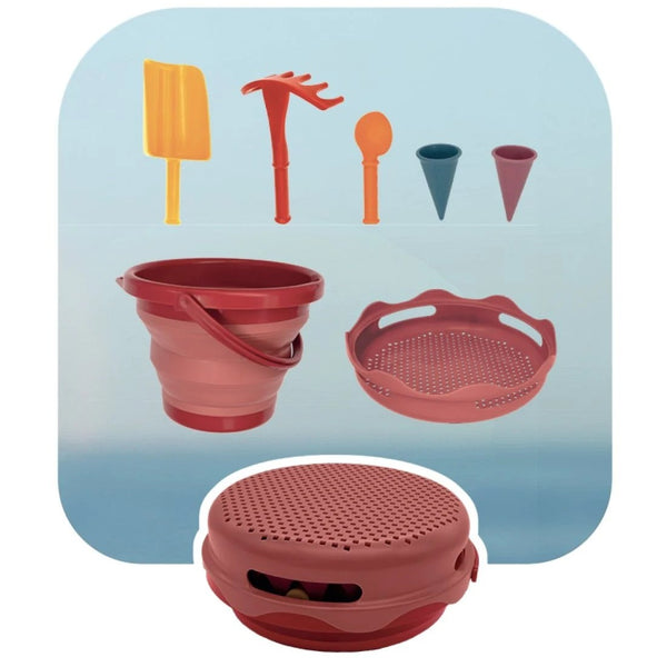 7 in 1 Strandset - Rood