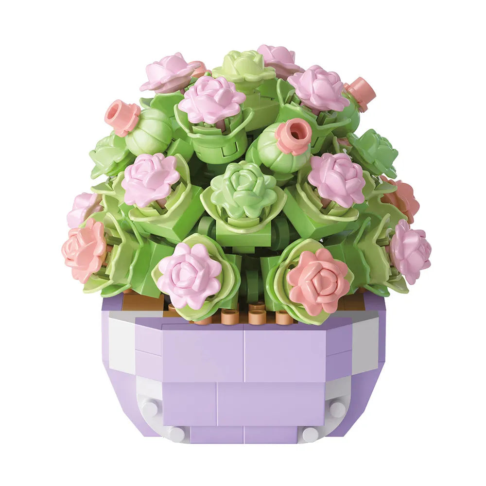 Mini Brick Garden - Vetplant Roze