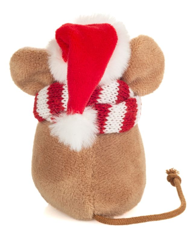 Knuffel Kerst Muisje met shawl