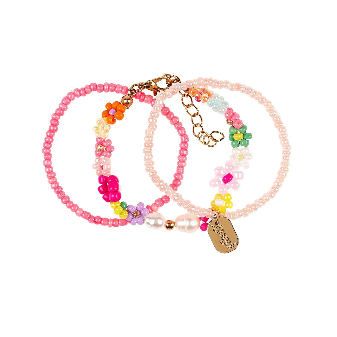 Armband Loiz Bloem Roze