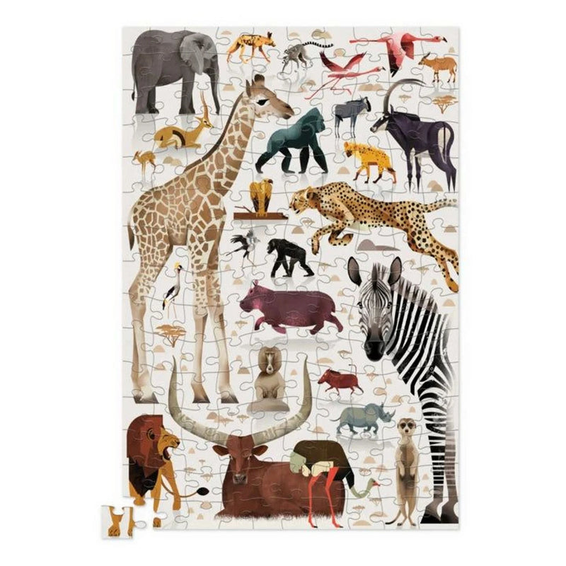 Puzzel in blik - African Animals