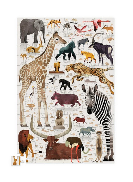 Puzzel in blik - African Animals