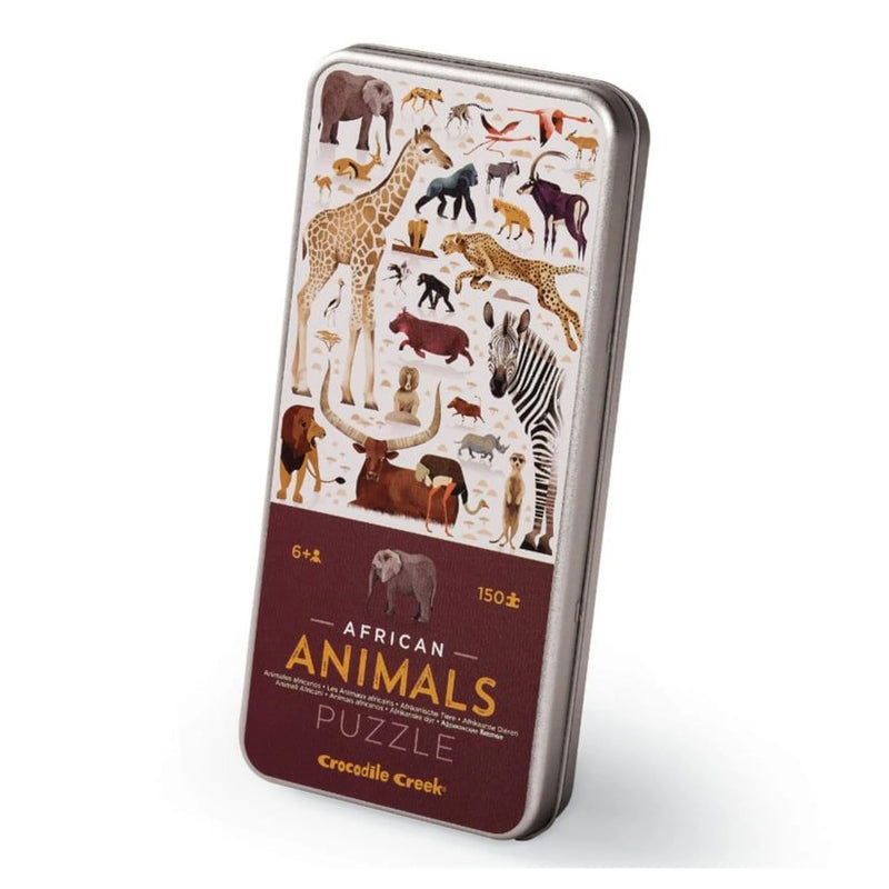 Puzzel in blik - African Animals