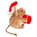 Knuffel Kerst Muisje met Cadeautje