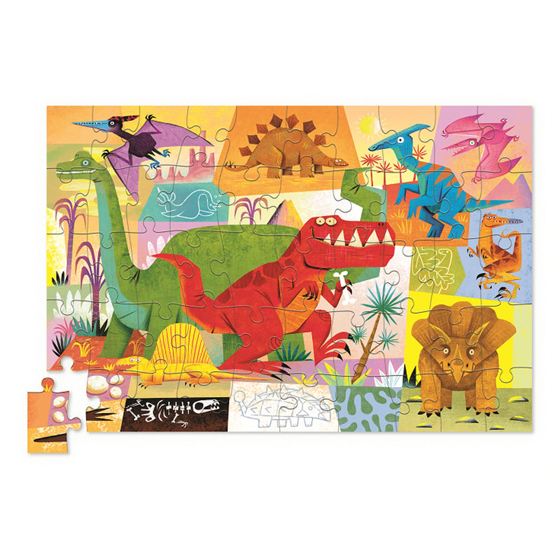 Puzzel in blik - Dino World