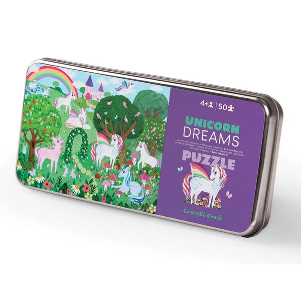 Puzzel in blik - Unicorn World