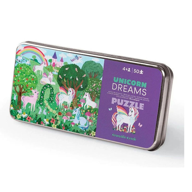 Puzzel in blik - Unicorn World