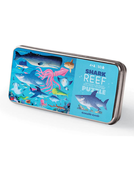 Puzzel in blik - Shark Reef