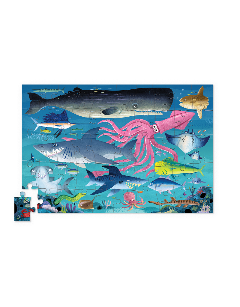 Puzzel in blik - Shark Reef