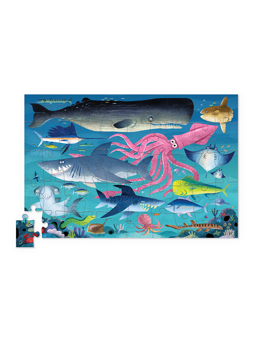 Puzzel in blik - Shark Reef