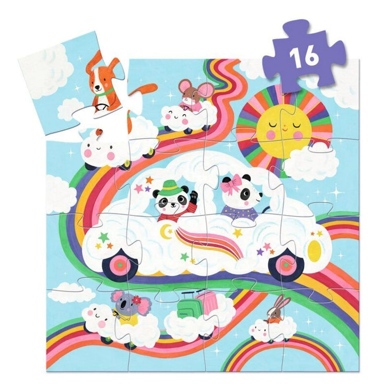 Puzzel Wolkenauto 16 stukjes 3+