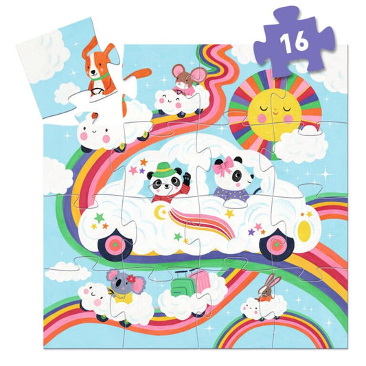 Puzzel Wolkenauto 16 stukjes 3+