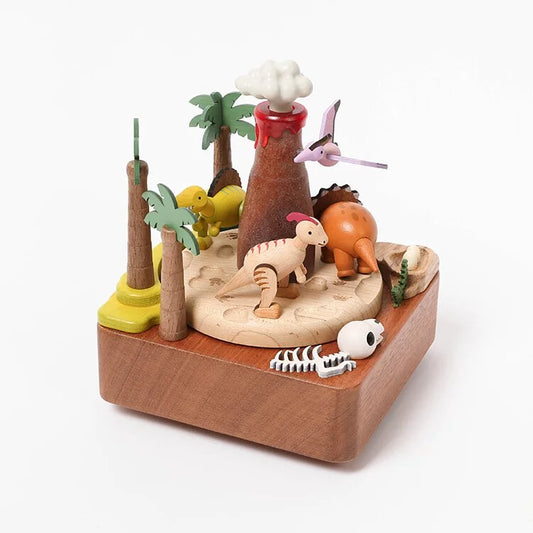 Muziekdoosje Dinosaurussen & Vulkaan