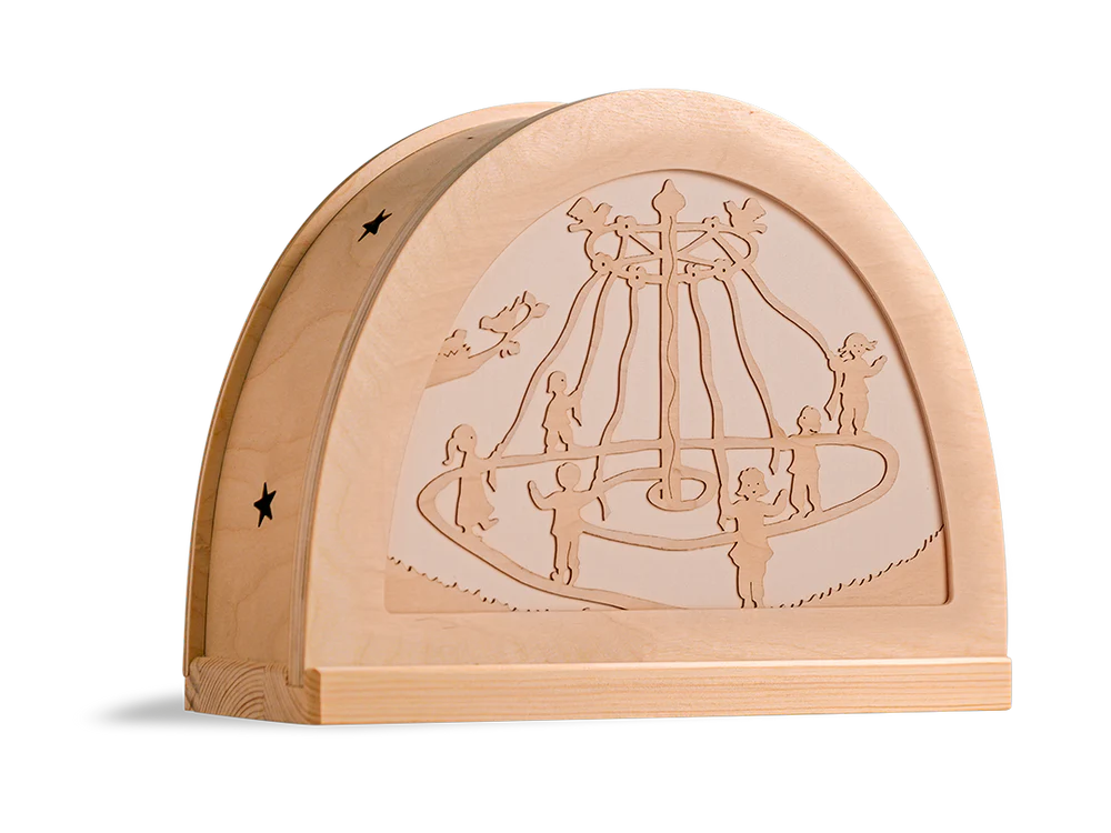 Silhouet Dansen Rond de Meiboom