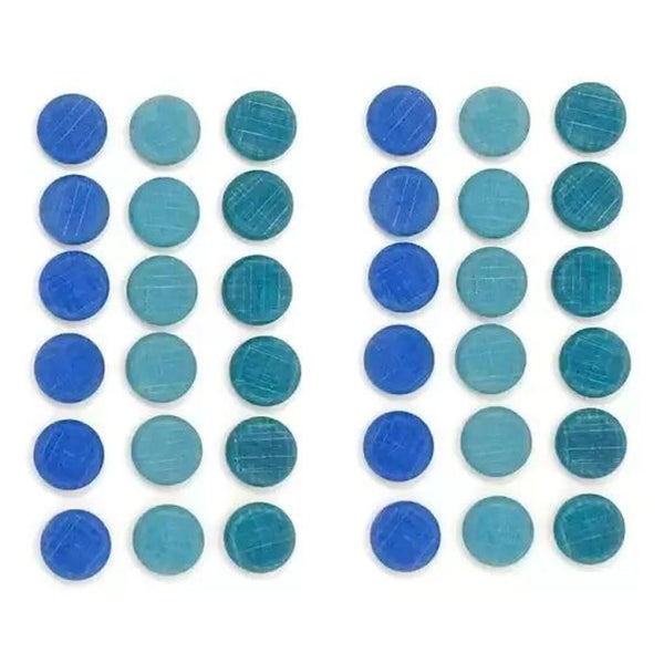 Munten blauw