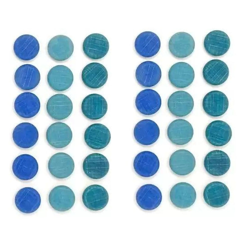 Munten blauw