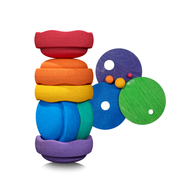 Grimms x Stapelstein Rainbow classic Set