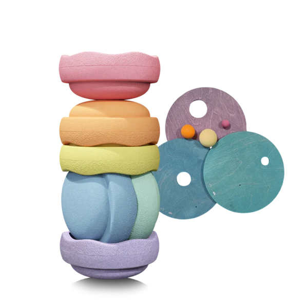 Grimms x Stapelstein Rainbow Pastel Set