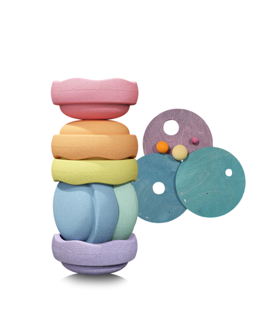 Grimms x Stapelstein Rainbow Pastel Set