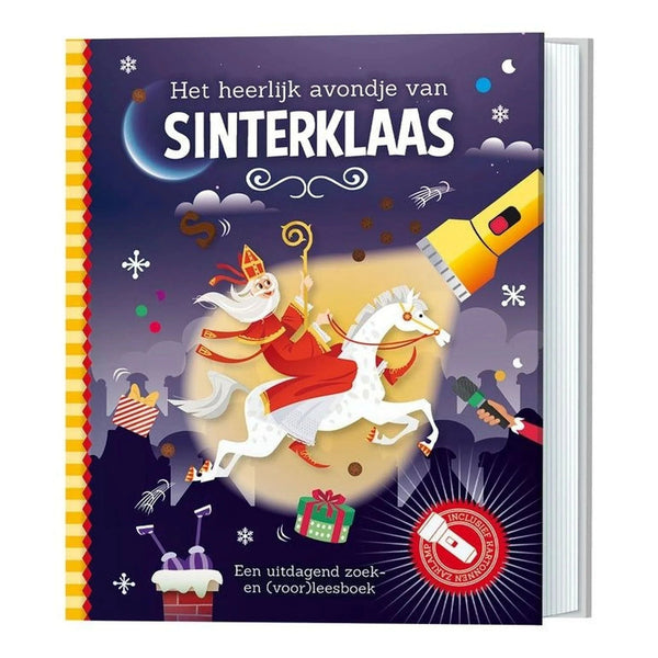 Zaklampboek Het heerlijk avondje van Sinterklaas
