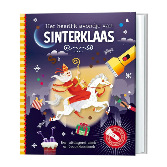 Zaklampboek Het heerlijk avondje van Sinterklaas