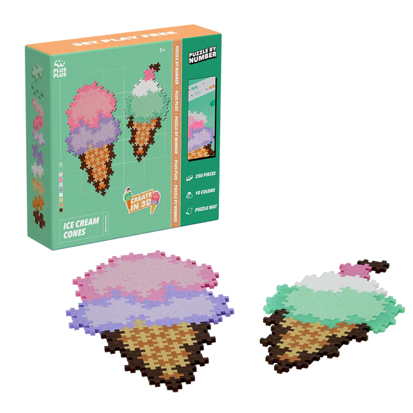 Puzzle by Number - Ice Cream Cones - 250 stuks