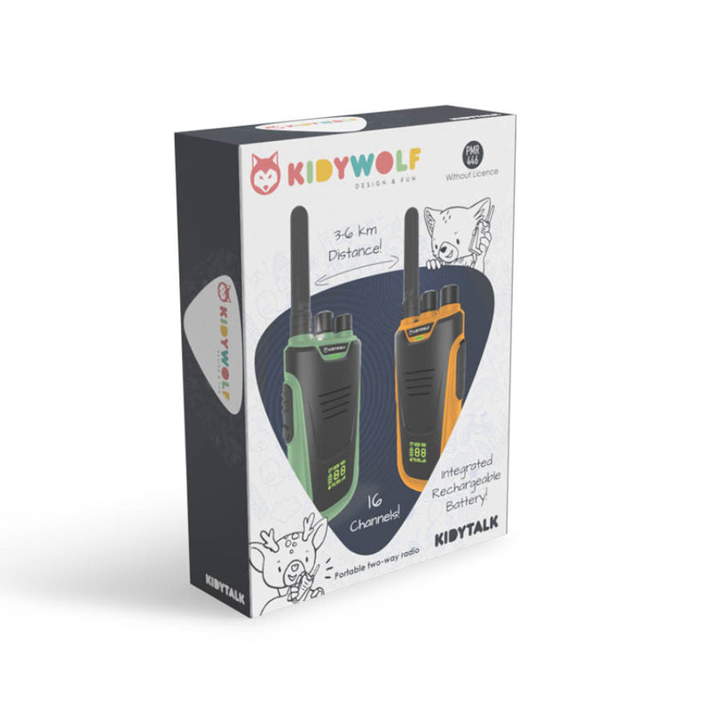 KIDYTALK Walkie Talkie - Green Orange
