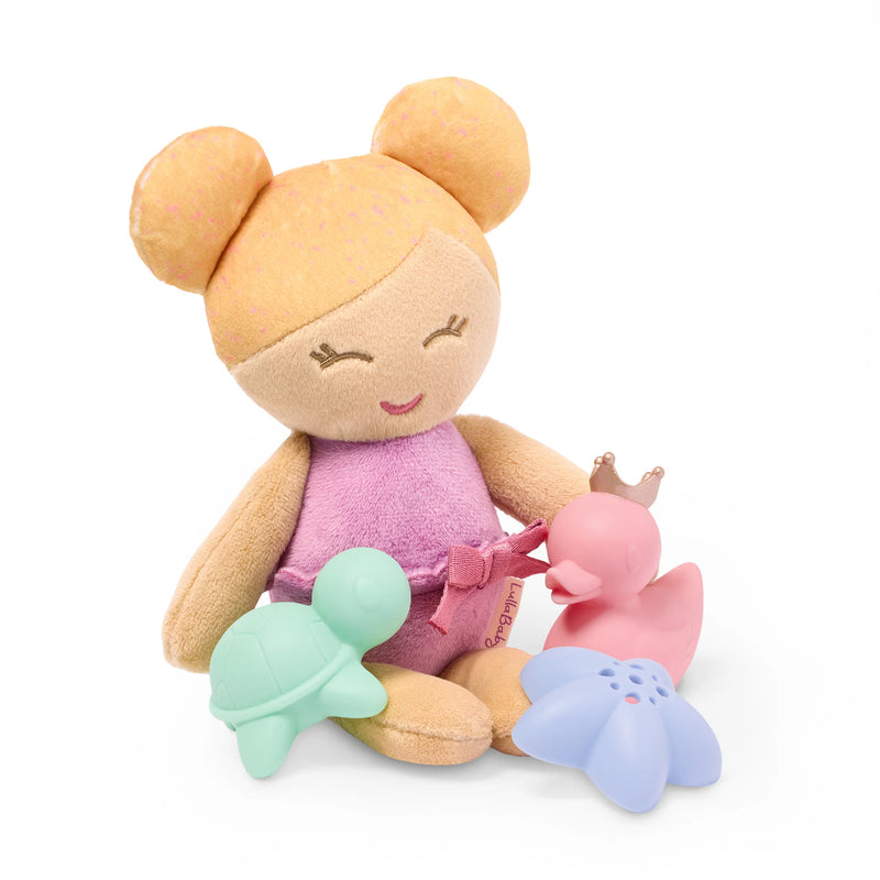 Badpop Blond met Badmandje en Accessoires