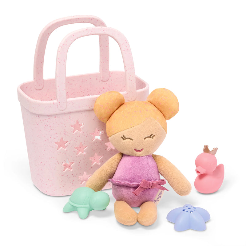 Badpop Blond met Badmandje en Accessoires
