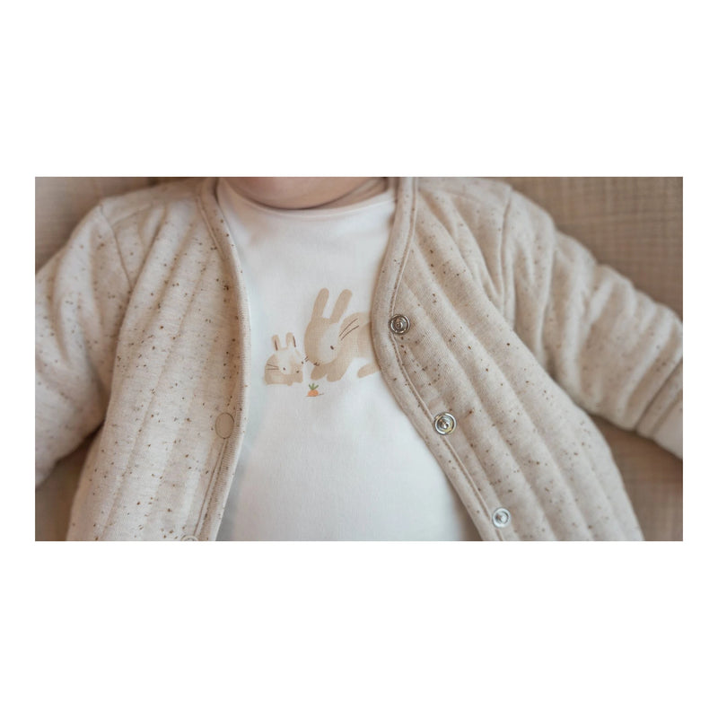 Reversible Babyjasje - Bunny/Nappy Sand