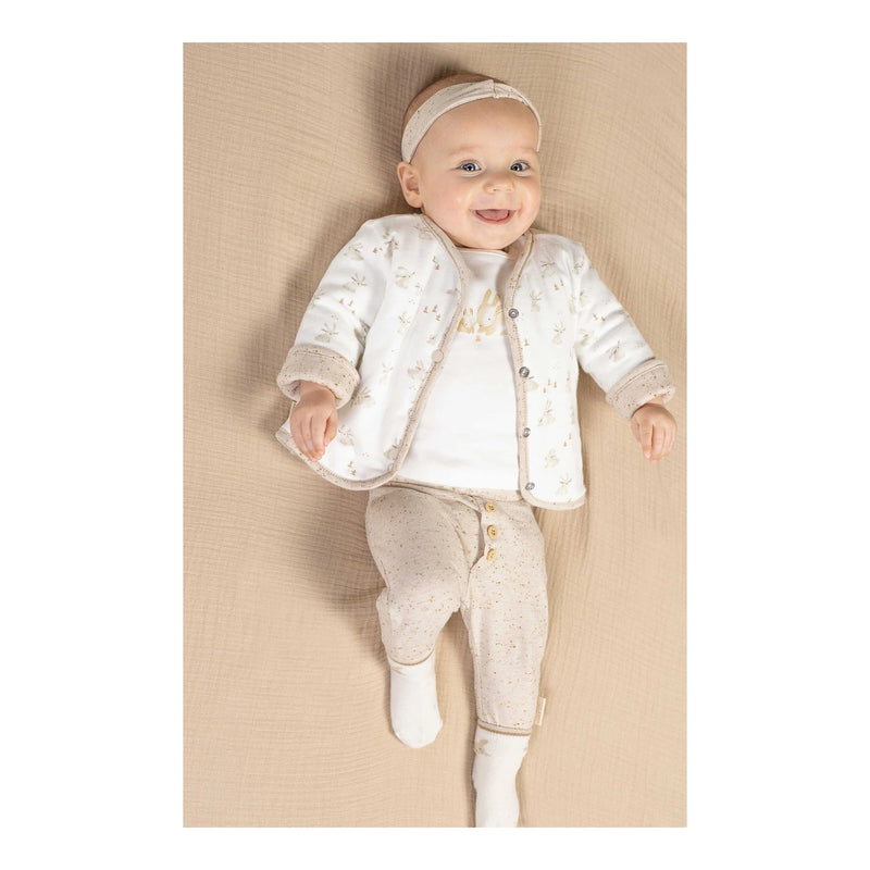 Reversible Babyjasje - Bunny/Nappy Sand