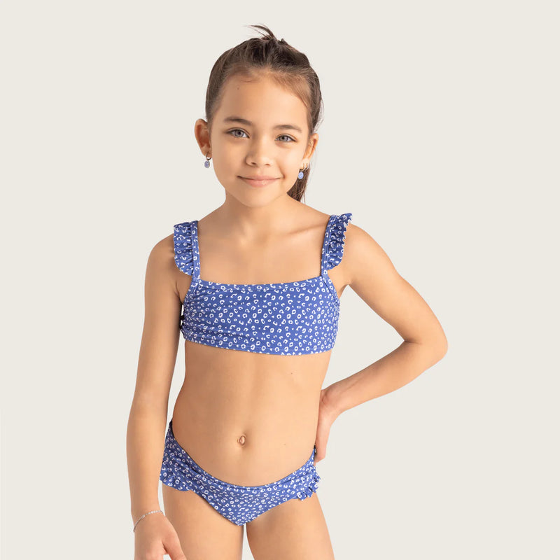 Bikini Blauw Panterprint