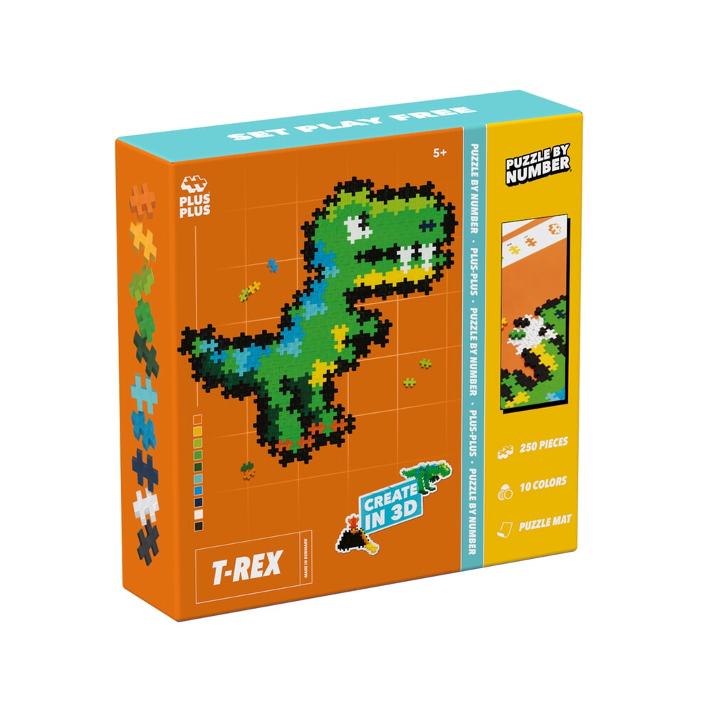 Puzzle by Number -T-Rex - 250 stuks