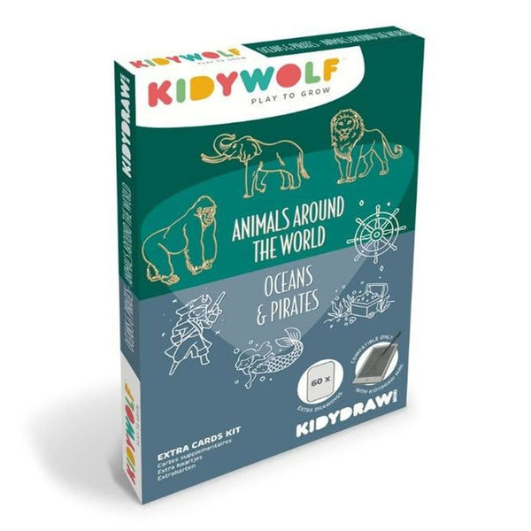 Kidydraw - Refill Animals around the world & Oceans & Pirates