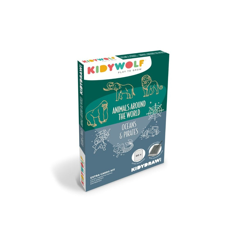 Kidydraw - Refill Animals around the world & Oceans & Pirates