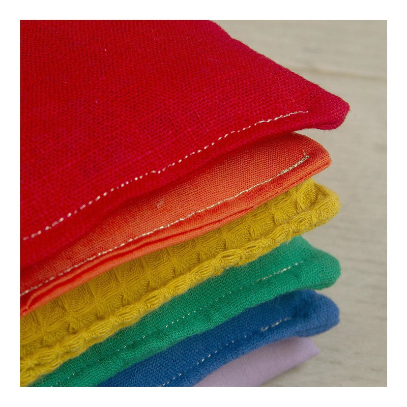 Sensorische Pittenzakjes Regenboog - 6 stuks