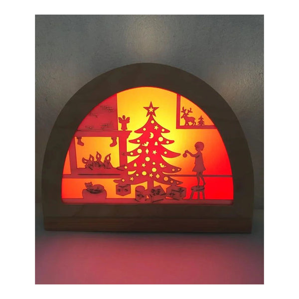 Silhouet Kerstfeest