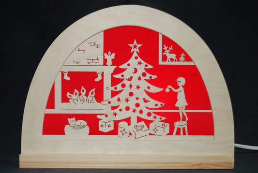 Silhouet Kerstfeest