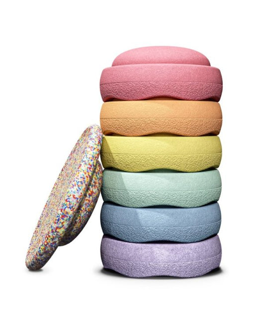 Stapelstein Pastel set + GRATIS Balansboard