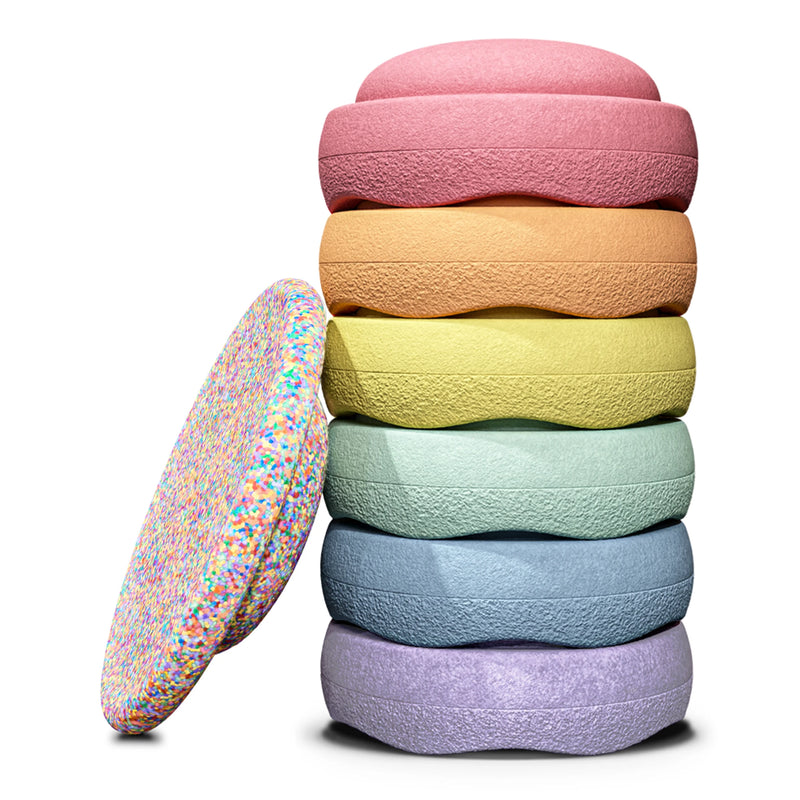 Super Confetti Rainbow Set Pastel (6+1)