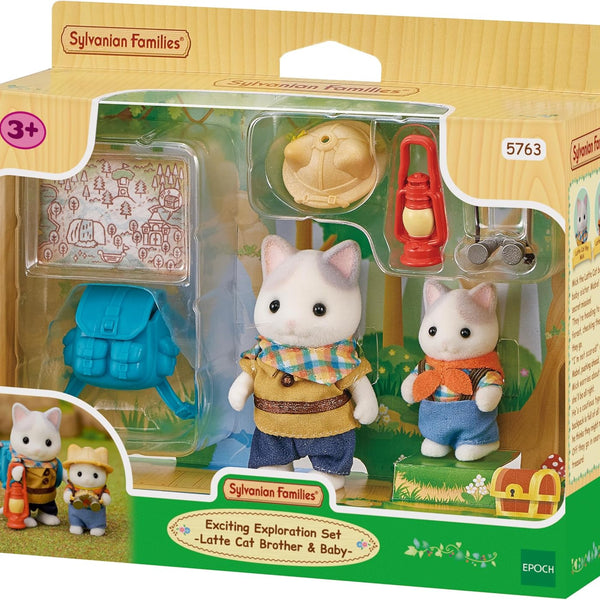 Exciting Exploration Set Latte Cat Brother & Baby