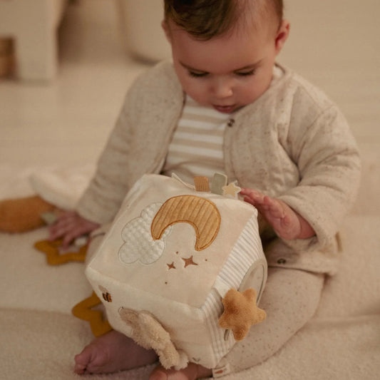 Activiteitenkubus - Beige Newborn Naturals