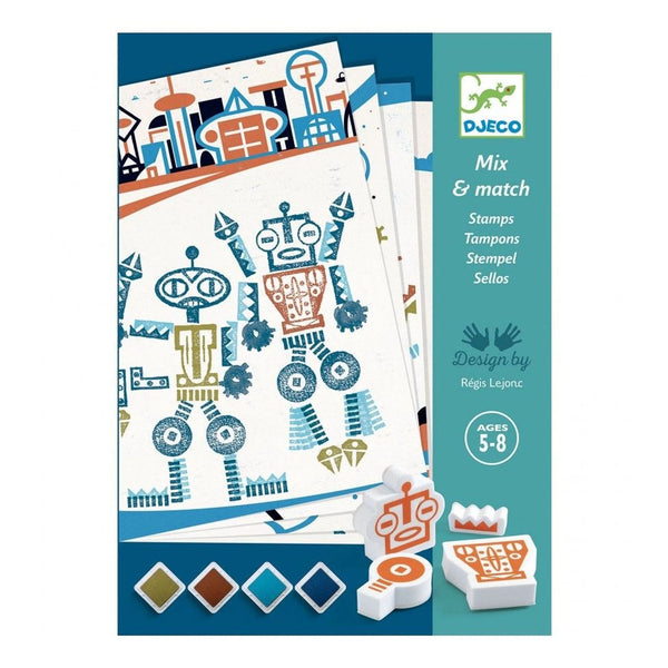 Creatief stempelen - Alien Robot