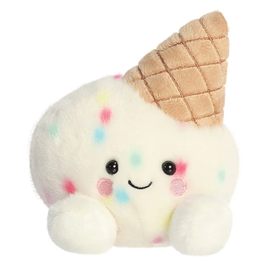 Knuffel ijshoorn met spikkels