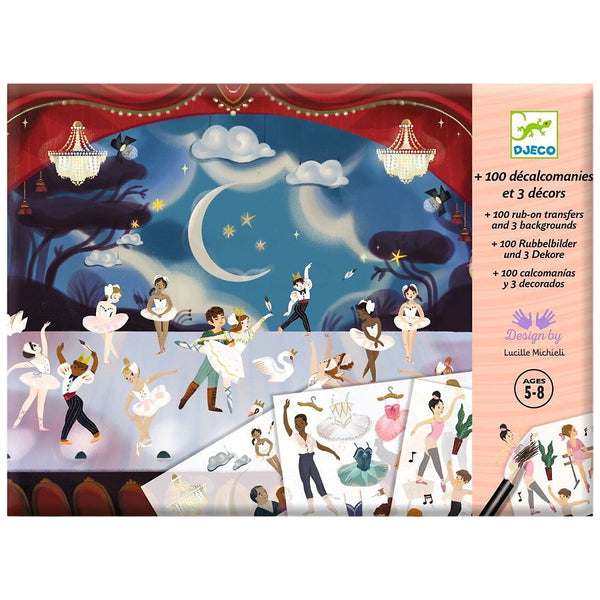 Decalcomanie balletdansers zwanenmeer